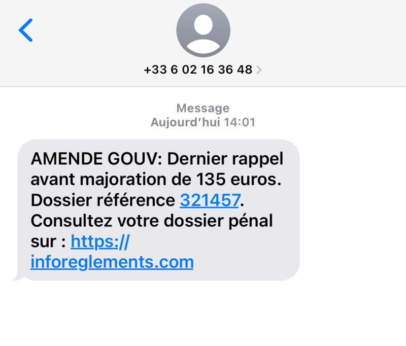 Amende Gouv Autre Arnaque Commentaire